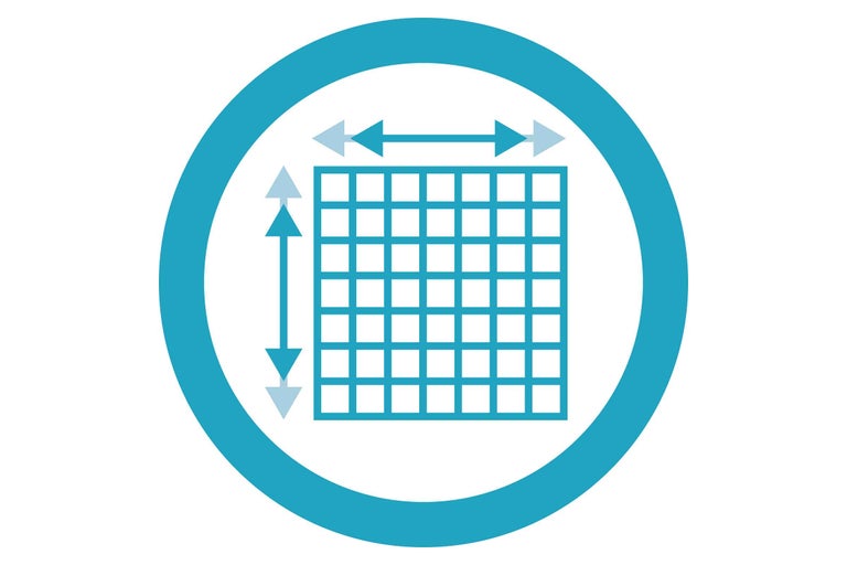 Symbole pour les dimensions et les mesures d un produit