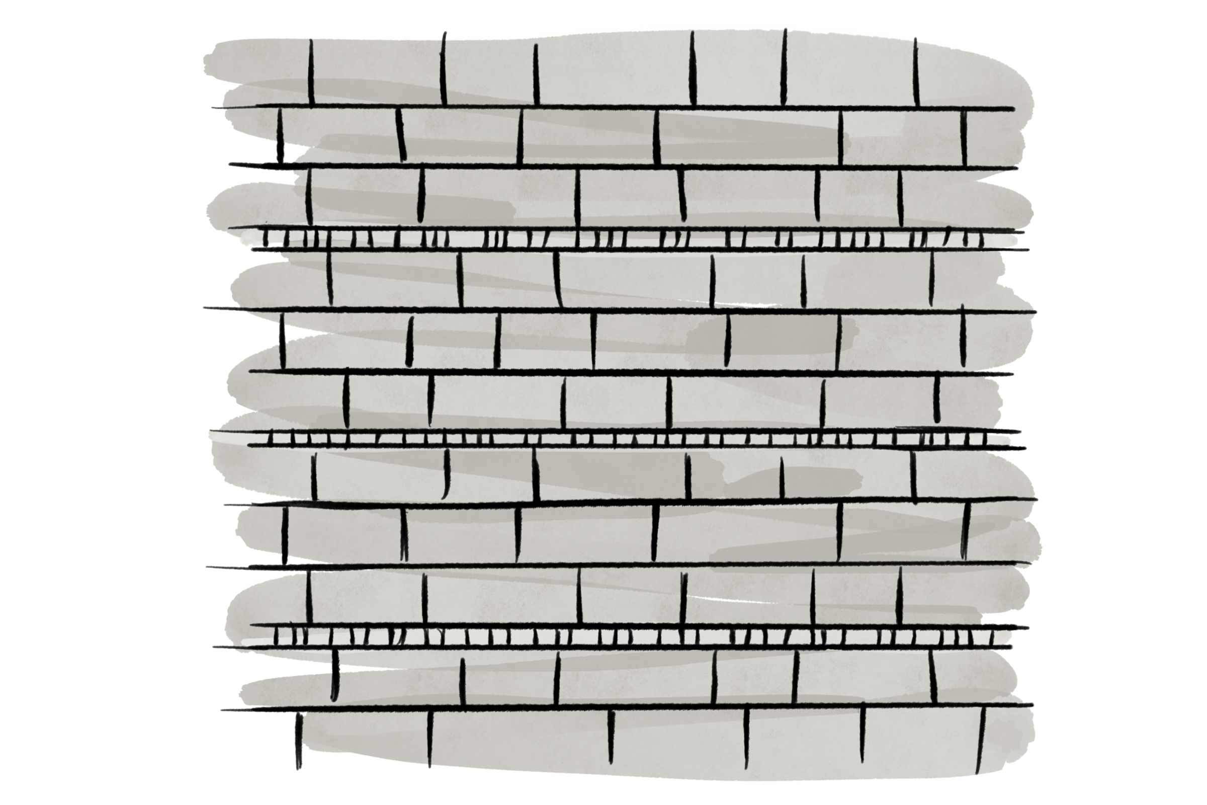 Illustration einer Ziegelwand