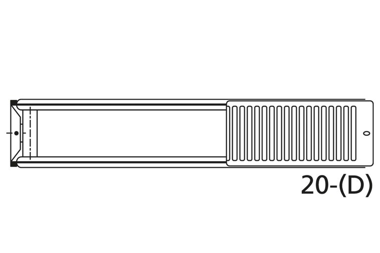 Dessin technique d'une grille de ventilation
