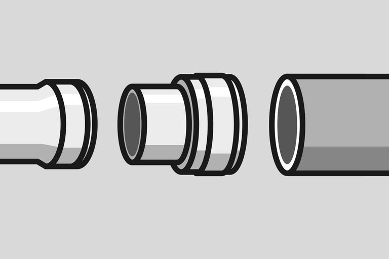 Steckverbindung für Rohre, zur Verbindung von zwei Rohren