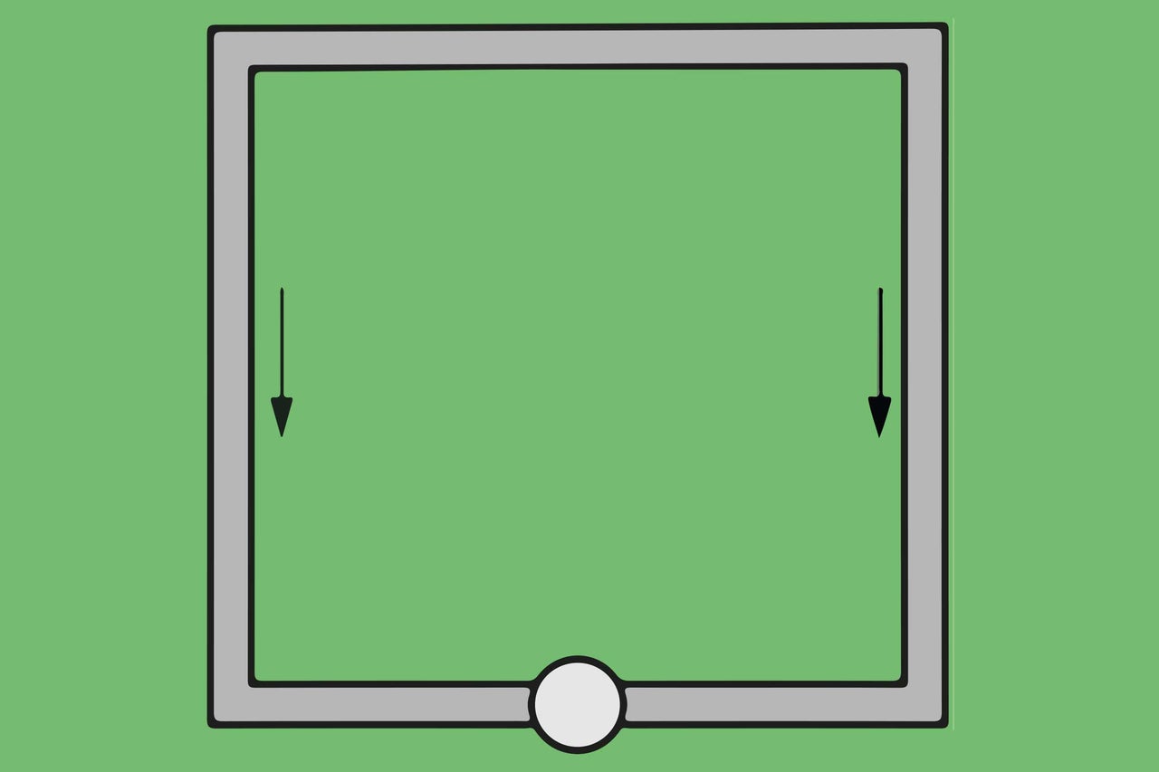 Symbole de ventilation par gravité