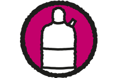 Symbole pour bouteille de gaz comprimé