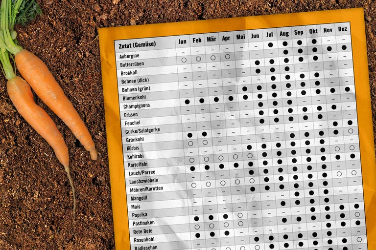 Calendrier des semis pour légumes et carottes sur terre