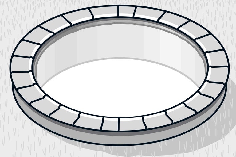 Schachtring aus Beton für den Außenbereich