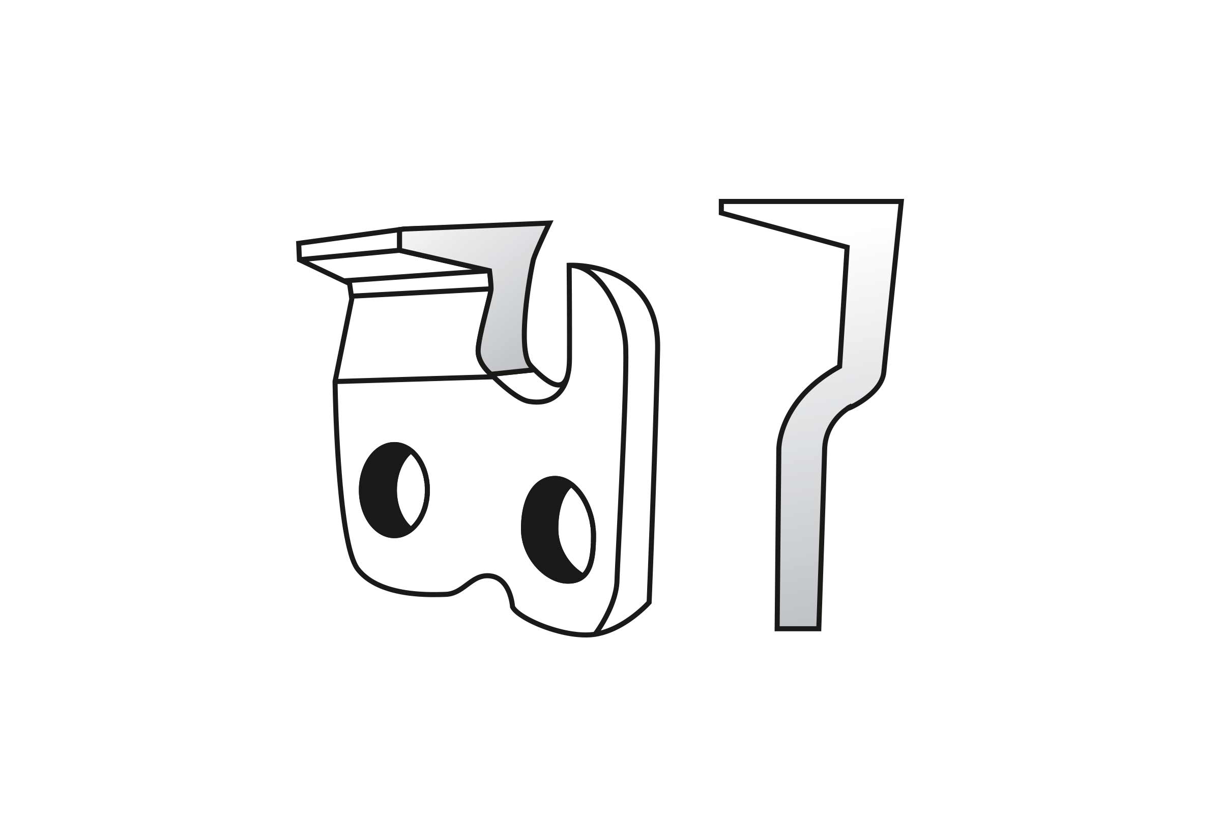Dessin d'un affûteuse de chaîne de tronçonneuse