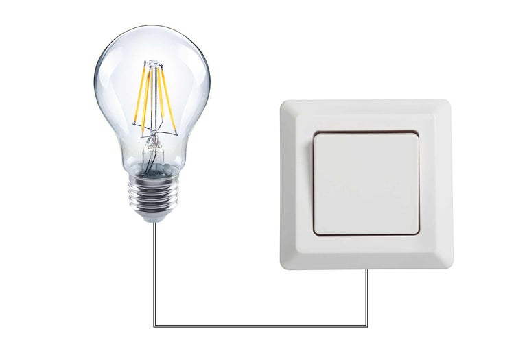 Ampoule avec interrupteur et câblage