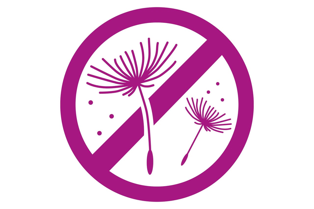 Symbole indiquant l absence de pollen ou produit hypoallergenique