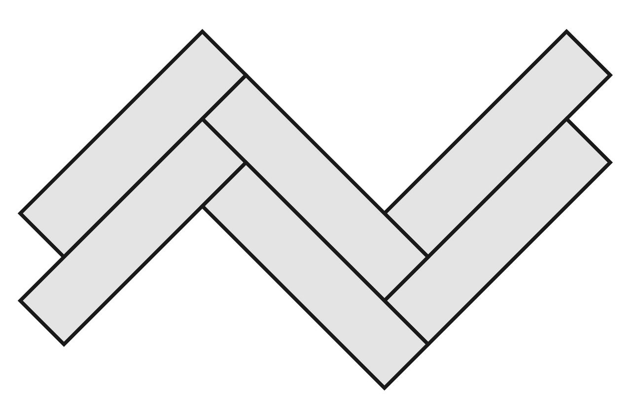 Motif à chevrons pour revêtement de sol