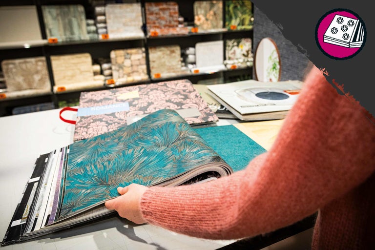 Prêt de catalogues de papiers peints