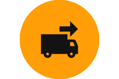 Versandsymbol: Transport mit Lastwagen