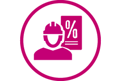 Symbole de réduction artisan