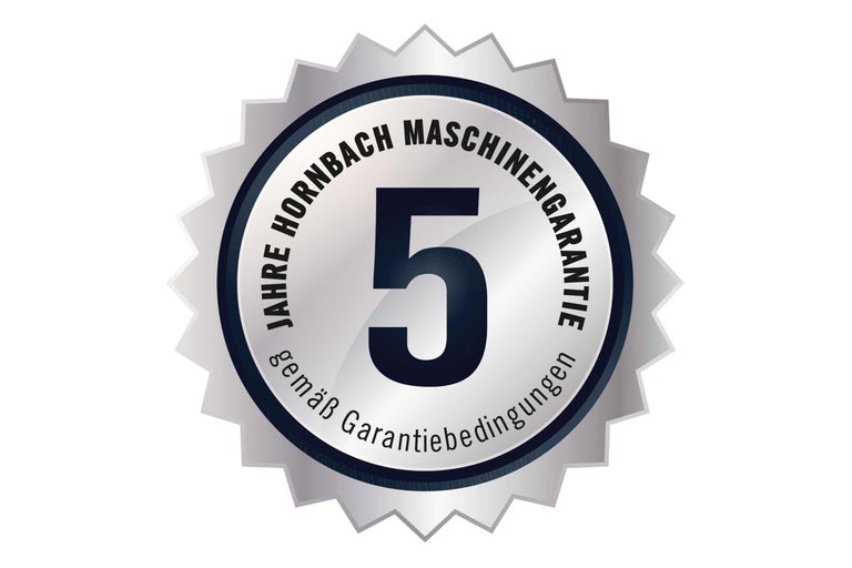 Fünf Jahre Hornbach Maschinengarantie gemäß Garantiebedingungen