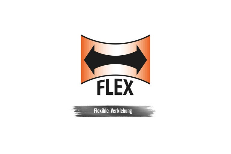 Flexibles Kleben Symbol