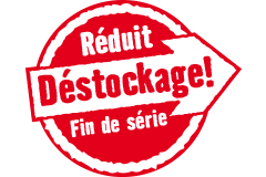 Symbole pour une réduction de prix lors d un déstockage ou d une fin de série.