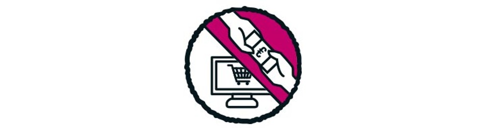 Symbole de paiement en ligne