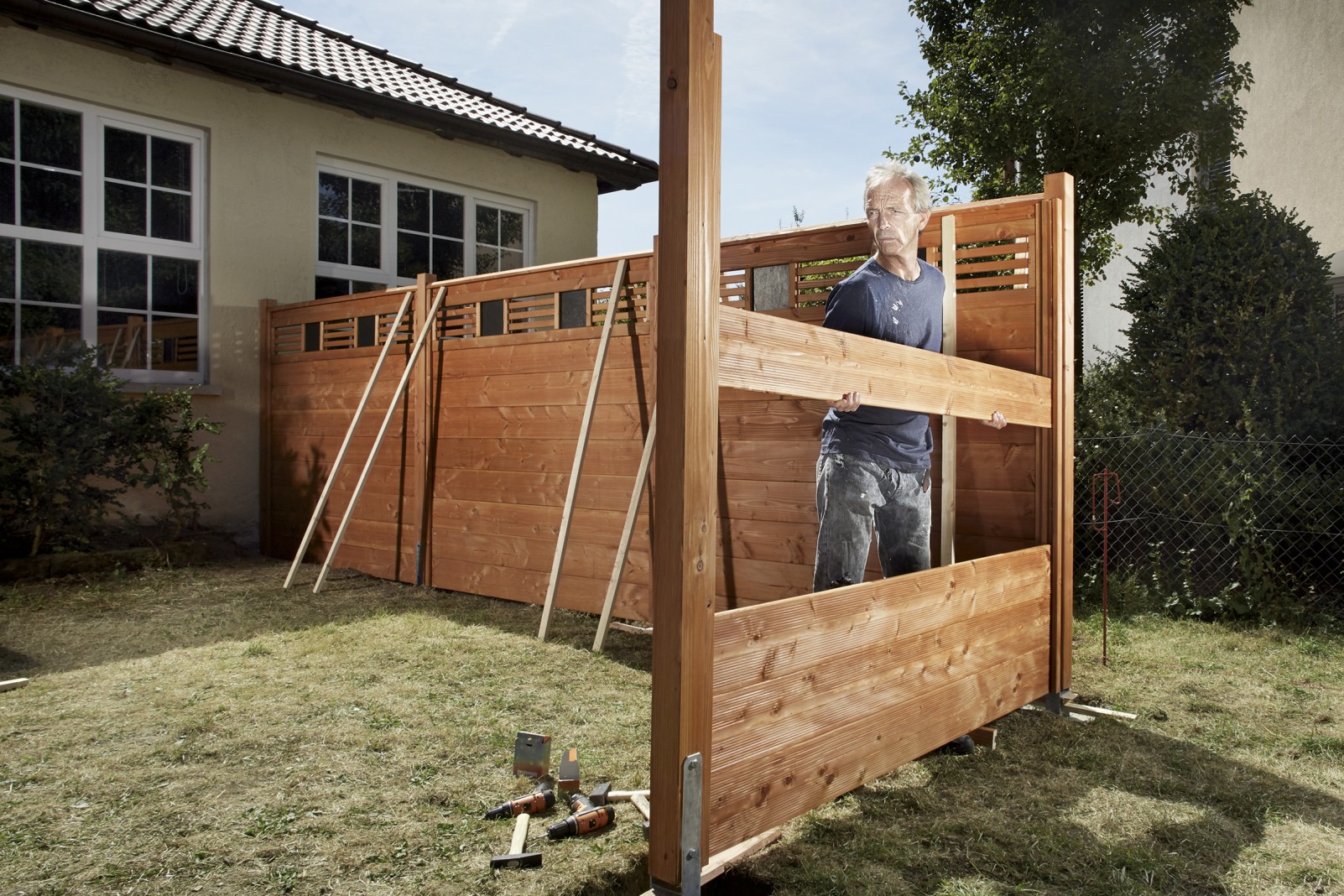 Spannende Sichtschutz Holz Hornbach Ebenbild