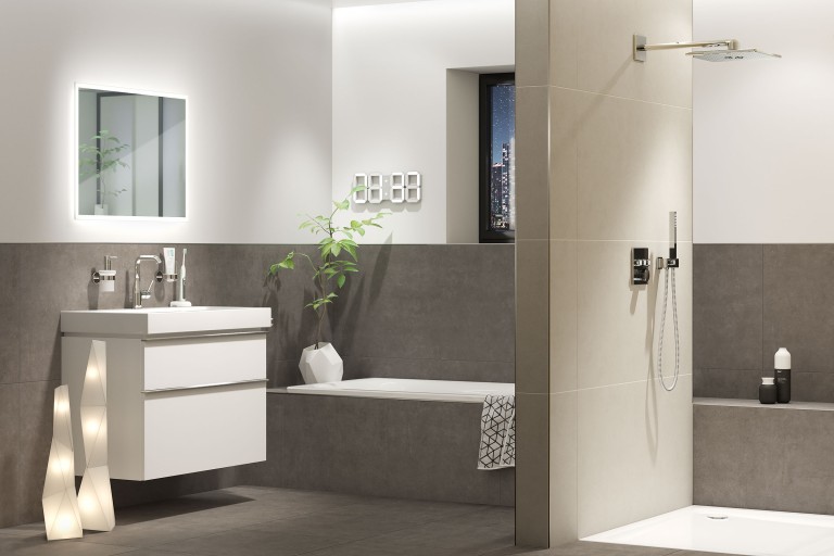 Salle de bains en gris Salle de bains en gris