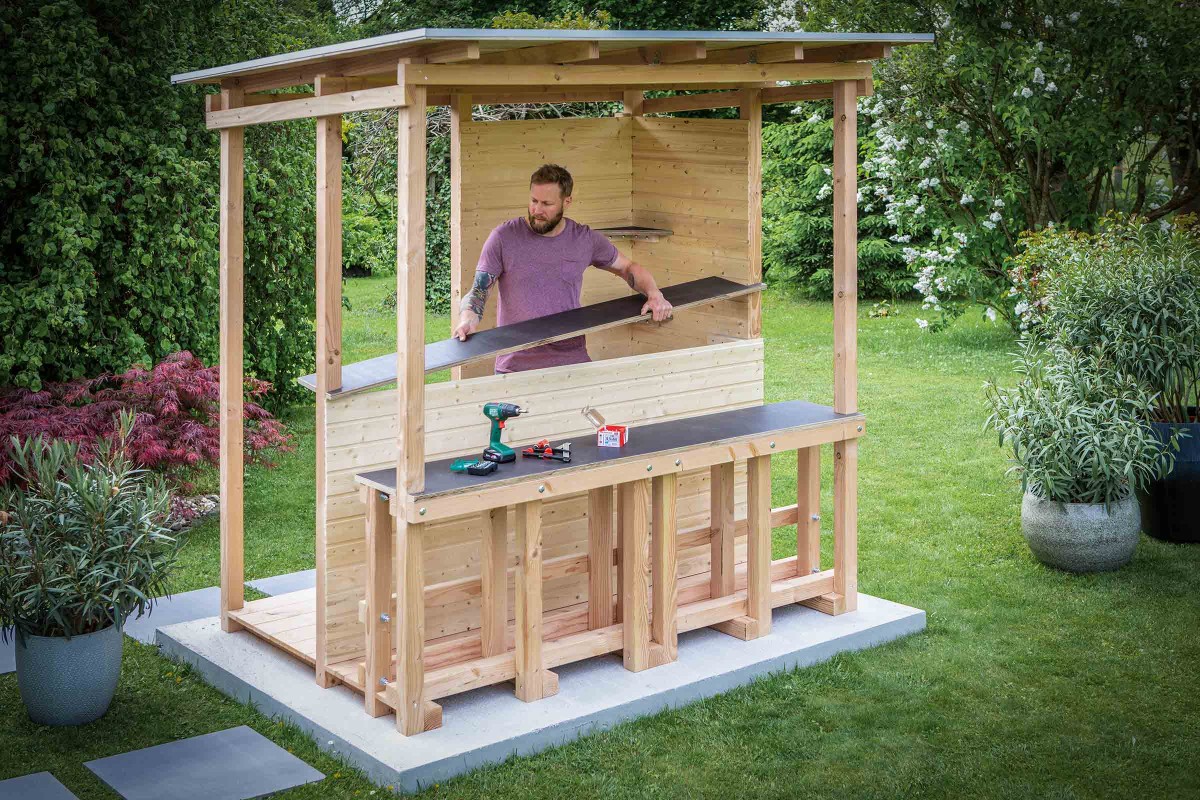 Construire soi-même un bar d'extérieur | Tutoriel de HORNBACH Luxembourg