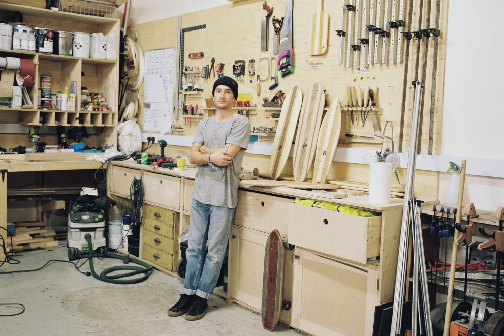 Maßgeschneidert: Die Skateboards von BackBone sind echte Unikate. Maßgeschneidert: Die Skateboards von BackBone sind echte Unikate.