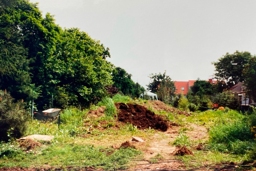 
				Der Garten von Klaus und Sabine vor 30 Jahren: Es gab viel zu tun.

			