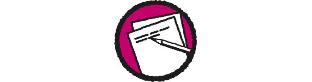 Symbole pour notes écrites ou documentation