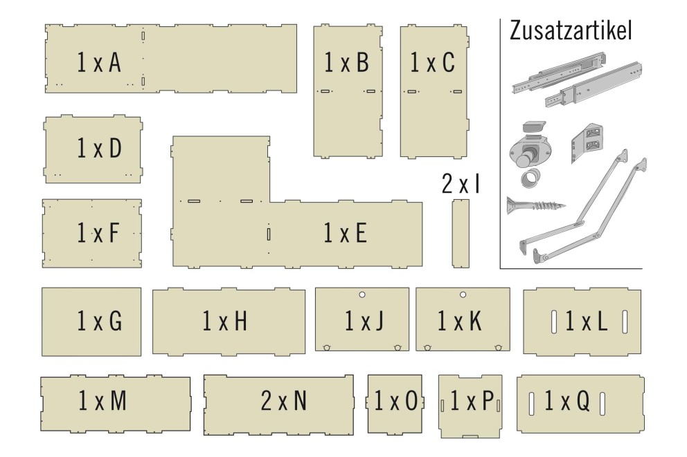 LU Schranksystem Zusatzartikel
