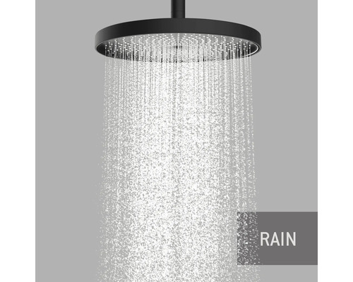 Regendusche mit Wasserstrahl