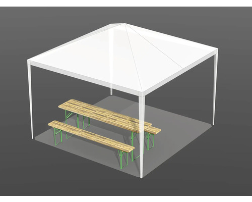 Festzelt mit Biertischgarnitur
