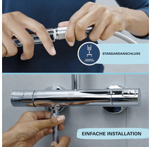Installation einer Duscharmatur mit Standardanschluss