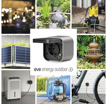 Prise Outdoor Eve Energy argent IP 44