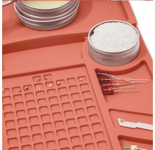 Tapis de réparation en silicone avec compartiments et outils