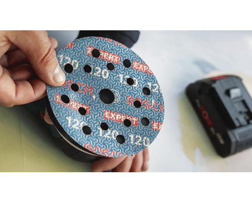 Disque abrasif grain 120 avec trous