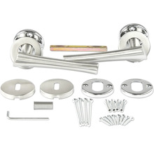 Garniture de poignée de porte en acier inoxydable avec vis et accessoires