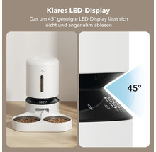 Automatischer Futterautomat mit LED Anzeige für Haustiere