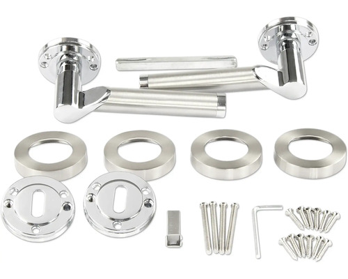 Türbeschlagset aus Metall mit Schrauben und Zubehör