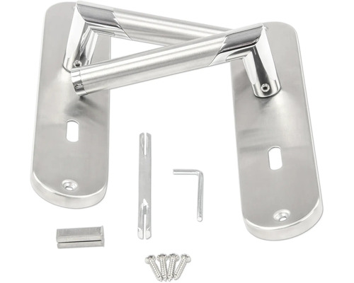 Poignée de porte en acier inoxydable avec matériel de fixation