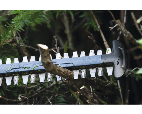 Taille-haie en action coupant des branches
