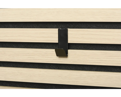 Schallabsorbierendes Wandpaneel mit Haken zur Wandmontage