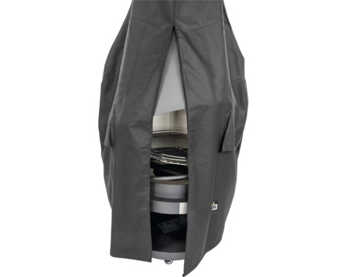 Housse de protection pour barbecue, en tissu avec poches.