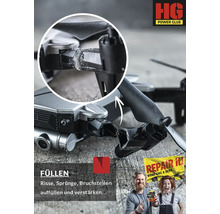 HG Power Glue Sekundenkleber Schweißnaht aus der Flasche 20 g Klebstoff und 40 g Granulat