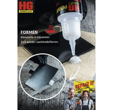 HG Power Glue Sekundenkleber Schweißnaht aus der Flasche 20 g Klebstoff und 40 g Granulat