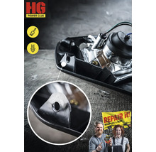 HG Power Glue Sekundenkleber Schweißnaht aus der Flasche 20 g Klebstoff und 40 g Granulat