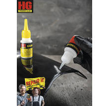 HG Power Glue Sekundenkleber Schweißnaht aus der Flasche 20 g Klebstoff und 40 g Granulat