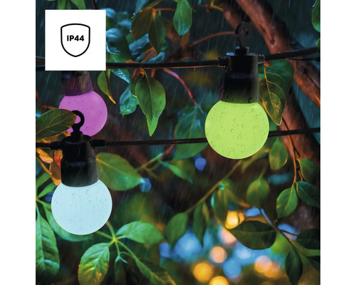 Dekorative Lichterkette mit Schutzart IP44