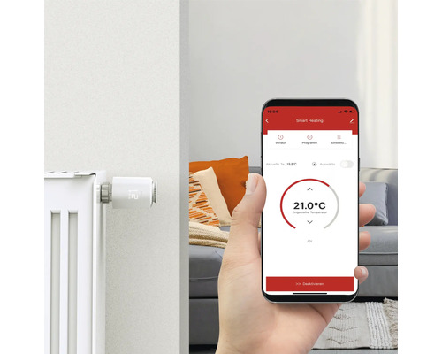 Smartes Heizkörperthermostat mit Smartphone-App zur Temperaturregelung