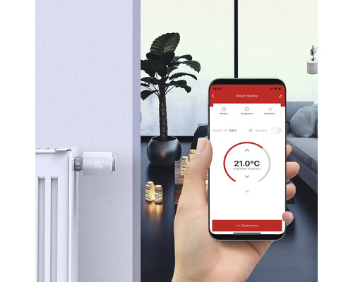 Commande de chauffage intelligente via smartphone et robinet thermostatique