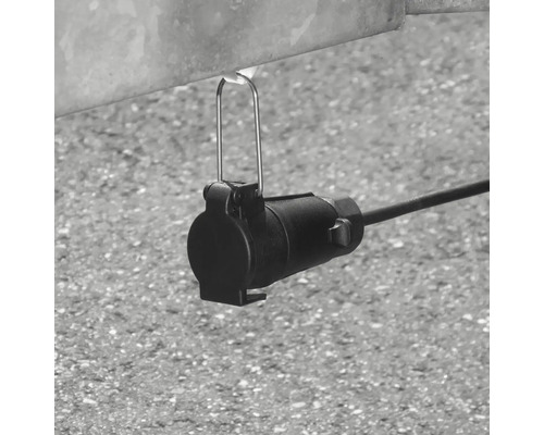 Prise de remorque avec câble et support pour remorques