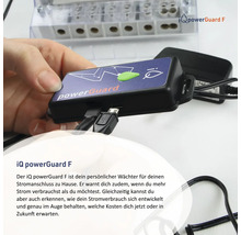 iQ powerGuard F Stromverbrauch-Messer mit angeschlossenem Kabel