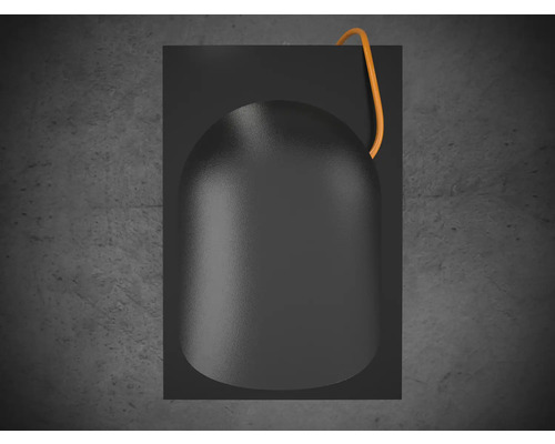 Applique murale LED noire avec suspension