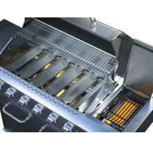 Edelstahl Gasgrill mit Grillrosten und Abdeckungen